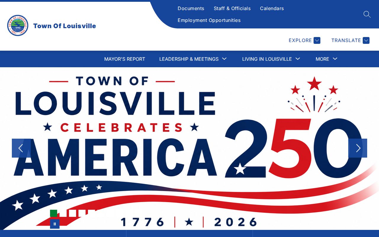 Town of Louisville official contact source for recent arrest records